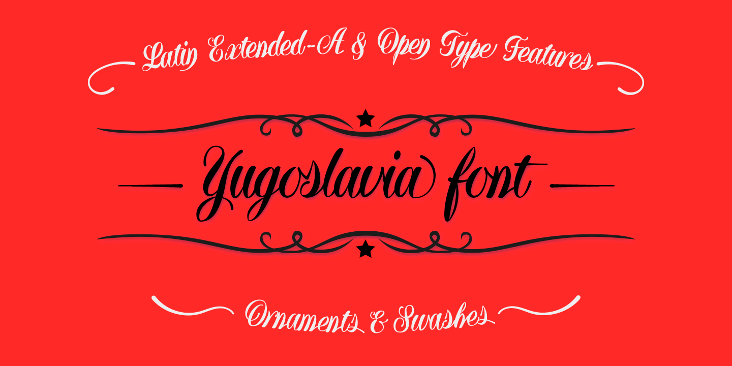 Пример шрифта Yugoslavia #4